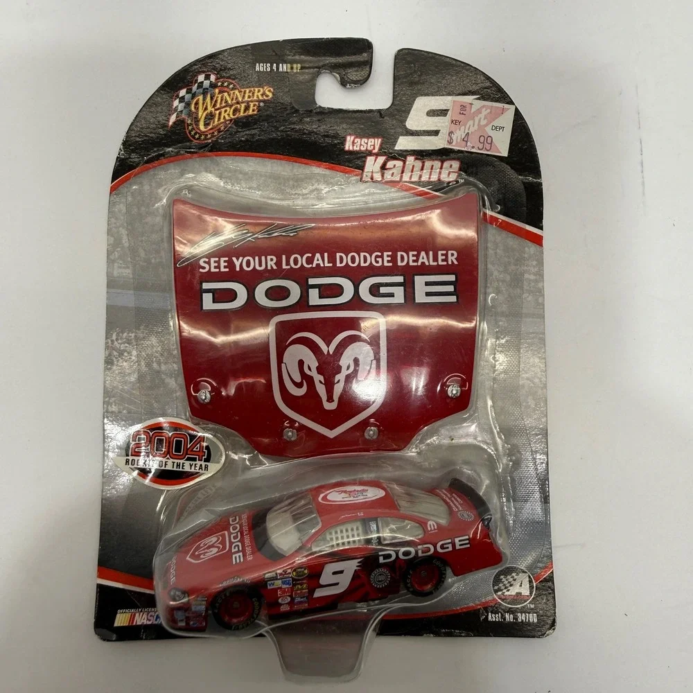 Winner's Circle Kasey Kahne #9 Dodge 2004 Rookie of the Year Diecast Car & Hood
